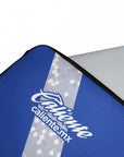 Laptop sleeve with the Puebla 2026-27 Away football shirt design by RIPA Football