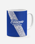 Mug with the Puebla 2026-27 Away football shirt design by RIPA Football
