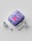 AirPods case with the Bournemouth 2026-27 Away football shirt design by RIPA Football