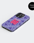 Phone case with the Bournemouth 2026-27 Away football shirt design by RIPA Football