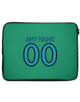 Laptop sleeve with the Celta Vigo 2026-27 Goalkeeper football shirt design by RIPA Football