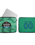 Laptop sleeve with the Celta Vigo 2026-27 Goalkeeper football shirt design by RIPA Football