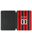 iPad case with the AC Milan 2009-10 Home football shirt design by RIPA Football