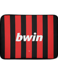 Laptop sleeve with the AC Milan 2009-10 Home football shirt design by RIPA Football