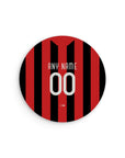 Mouse pad with the AC Milan 2009-10 Home football shirt design by RIPA Football
