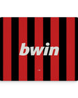Mouse pad with the AC Milan 2009-10 Home football shirt design by RIPA Football