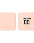 Coaster with the AC Milan 2025-26 Prematch football shirt design by RIPA Football