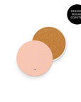 Coaster with the AC Milan 2025-26 Prematch football shirt design by RIPA Football