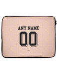 Laptop sleeve with the AC Milan 2025-26 Prematch football shirt design by RIPA Football