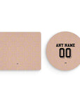 Mouse pad with the AC Milan 2025-26 Prematch football shirt design by RIPA Football