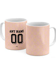 Mug with the AC Milan 2025-26 Prematch football shirt design by RIPA Football