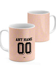 Mug with the AC Milan 2025-26 Prematch football shirt design by RIPA Football