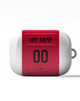 AirPods case with the Ajax 2024-25 Home football shirt design by RIPA Football