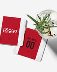 Coaster with the Ajax 2024-25 Home football shirt design by RIPA Football