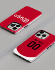 Phone case with the Ajax 2024-25 Home football shirt design by RIPA Football