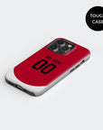 Phone case with the Ajax 2024-25 Home football shirt design by RIPA Football
