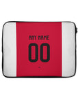 Laptop sleeve with the Ajax 2024-25 Home football shirt design by RIPA Football