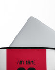 Laptop sleeve with the Ajax 2024-25 Home football shirt design by RIPA Football
