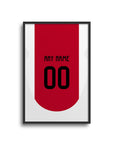 Print with the Ajax 2024-25 Home football shirt design by RIPA Football