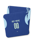 Coaster with the Ajax 2025-26 Away football shirt design by RIPA Football