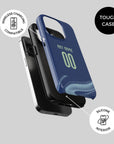 Phone case with the Ajax 2025-26 Away football shirt design by RIPA Football
