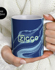 Mug with the Ajax 2025-26 Away football shirt design by RIPA Football