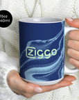 Mug with the Ajax 2025-26 Away football shirt design by RIPA Football