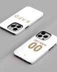 Phone case with the Al-Nassr 2024-25 Alternate football shirt design by RIPA Football