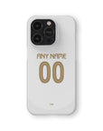 Phone case with the Al-Nassr 2024-25 Alternate football shirt design by RIPA Football