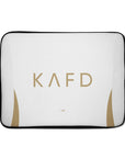 Laptop sleeve with the Al-Nassr 2024-25 Alternate football shirt design by RIPA Football