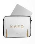 Laptop sleeve with the Al-Nassr 2024-25 Alternate football shirt design by RIPA Football