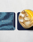 Coaster with the Al-Nassr 2025-26 Away football shirt design by RIPA Football