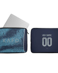 Laptop sleeve with the Al-Nassr 2025-26 Away football shirt design by RIPA Football