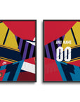 Print with the Arsenal 2014 Commemorative football shirt design by RIPA Football