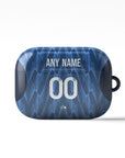 AirPods case with the Arsenal 2025-26 Away football shirt design by RIPA Football