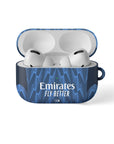 AirPods case with the Arsenal 2025-26 Away football shirt design by RIPA Football