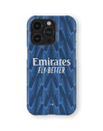 Phone case with the Arsenal 2025-26 Away football shirt design by RIPA Football