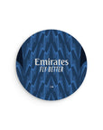 Mouse pad with the Arsenal 2025-26 Away football shirt design by RIPA Football