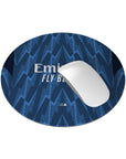 Mouse pad with the Arsenal 2025-26 Away football shirt design by RIPA Football