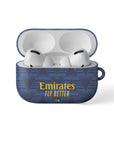 AirPods case with the Arsenal 2026-27 Away football shirt design by RIPA Football