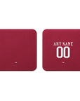 Coaster with the Roma 2016-17 Home football shirt design by RIPA Football