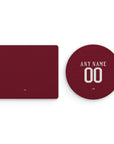 Mouse pad with the Roma 2016-17 Home football shirt design by RIPA Football