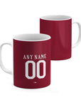 Mug with the Roma 2016-17 Home football shirt design by RIPA Football