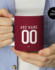 Mug with the Roma 2016-17 Home football shirt design by RIPA Football