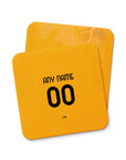 Coaster with the Roma 2025-26 Away football shirt design by RIPA Football