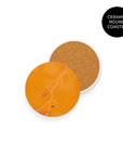 Coaster with the Roma 2025-26 Away football shirt design by RIPA Football