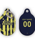 AirTag holder with the Atlético Madrid 2025-26 Prematch football shirt design by RIPA Football