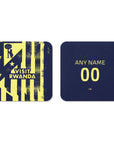Coaster with the Atlético Madrid 2025-26 Prematch football shirt design by RIPA Football