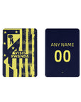 iPad case with the Atlético Madrid 2025-26 Prematch football shirt design by RIPA Football