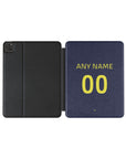 iPad case with the Atlético Madrid 2025-26 Prematch football shirt design by RIPA Football